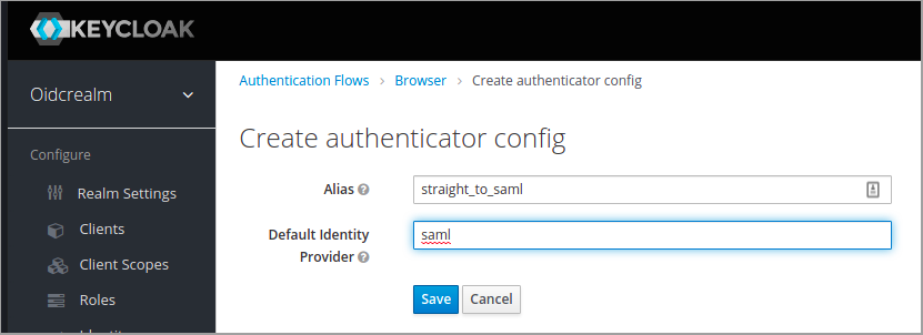 Set default authentication provider for ADFS